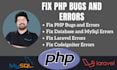 fix PHP website bugs and errors in hours