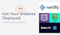deploy html,css and reactjs website on netlify, vercel or any platform