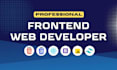 develop responsive frontend website using html css bootstrap or react