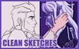 draw quick clean or colored sketch dynamic