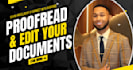 proofread and correct english, grammar, punctuation on your document