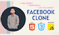 create a facebook clone website professionally