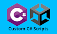 create custom c sharp scripts for your unity game