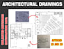 draft retail floor plan or architectural 2d conversation