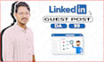 write and publish article on linkedin da 99 high authority backlinks