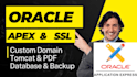install oracle apex server with SSL custom domain PDF no port nr tomcat apache