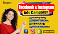 setup facebook advertising and instagram ads