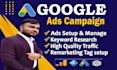 setup and manage your google ads PPC campaigns from scratch