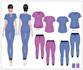 create medical scrub collection