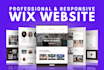 design and create wix website