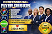design a stunning flyer, logo with branding that elevates your brand