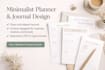 minimalist planner or journal design