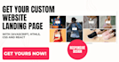 create your custom website landing page using HTML, CSS, javascript and react