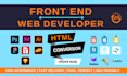 convert psd to html, xd to html, figma to html responsive