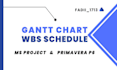 schedule gantt charts and wbs using primavera p6 and ms project