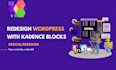 redesign wordpress website with kadence blocks