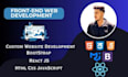 be your frontend web developer using react js, HTML, CSS, bootstrap, javascript