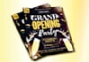 do best design a beautiful grand opening flyer