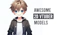 design a custom 2d vtuber character, live2d model png tuber