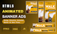 design best animated ad or html5 banner ads