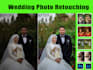 do wedding photo retouching in 2 hours
