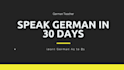 teach you  to speak german with slow conversation learn german a1,a2,b1