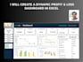 design excel dashboard, template, data visualization