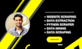 do python web scraping, website data scraping