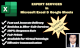 be your ms excel expert for advanced data solutions