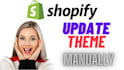 update shopify theme manually to new version