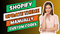 update shopify theme manually to new version