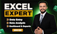 create dynamic excel dashboard with charts, kpis and slicers