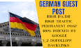 provide high da german guest post with do follow backlinks