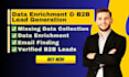 do data enrichment, b2b lead generation and email list
