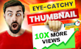 design attractive thumbnail, clickbait and amazing youtube thumbnails
