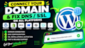connect your domain and fix dns or SSL on shopify, wix and webflow
