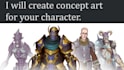 create concept art of your character