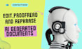 professionally edit, rephrase,proofread ai content manually