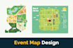 design high quality event map illustration