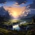 do landscape illustration and background concept art