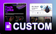 design a professional custom google sites website