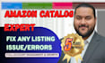 fix amazon listing issue and resolve any errors on flat file