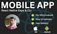 develop ios and android apps using react native expo or cli