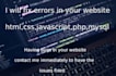 correct errors in html,css,js website