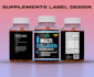 do supplement label design, product packaging box and amazon packaging design