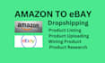 do product research and listings on amazon to ebay