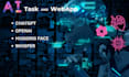 create openai, chatgpt, whisper and dallee ai web apps