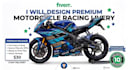 design professional motorcycle wrap and racing livery