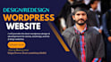 create wordpress website design and development