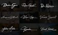 design scripted, handwritten and signature logo